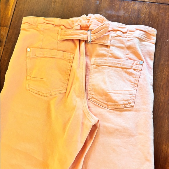 Pilcro Anthropologie woman’s light orange wide leg jeans - Picture 13 of 13
